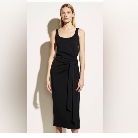 VINCE Scoop Neck Camisole Wrap Dress NWOT - Picture 1 of 7